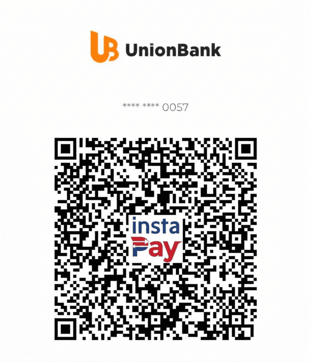 Scan to send support via Union Bank InstaPay